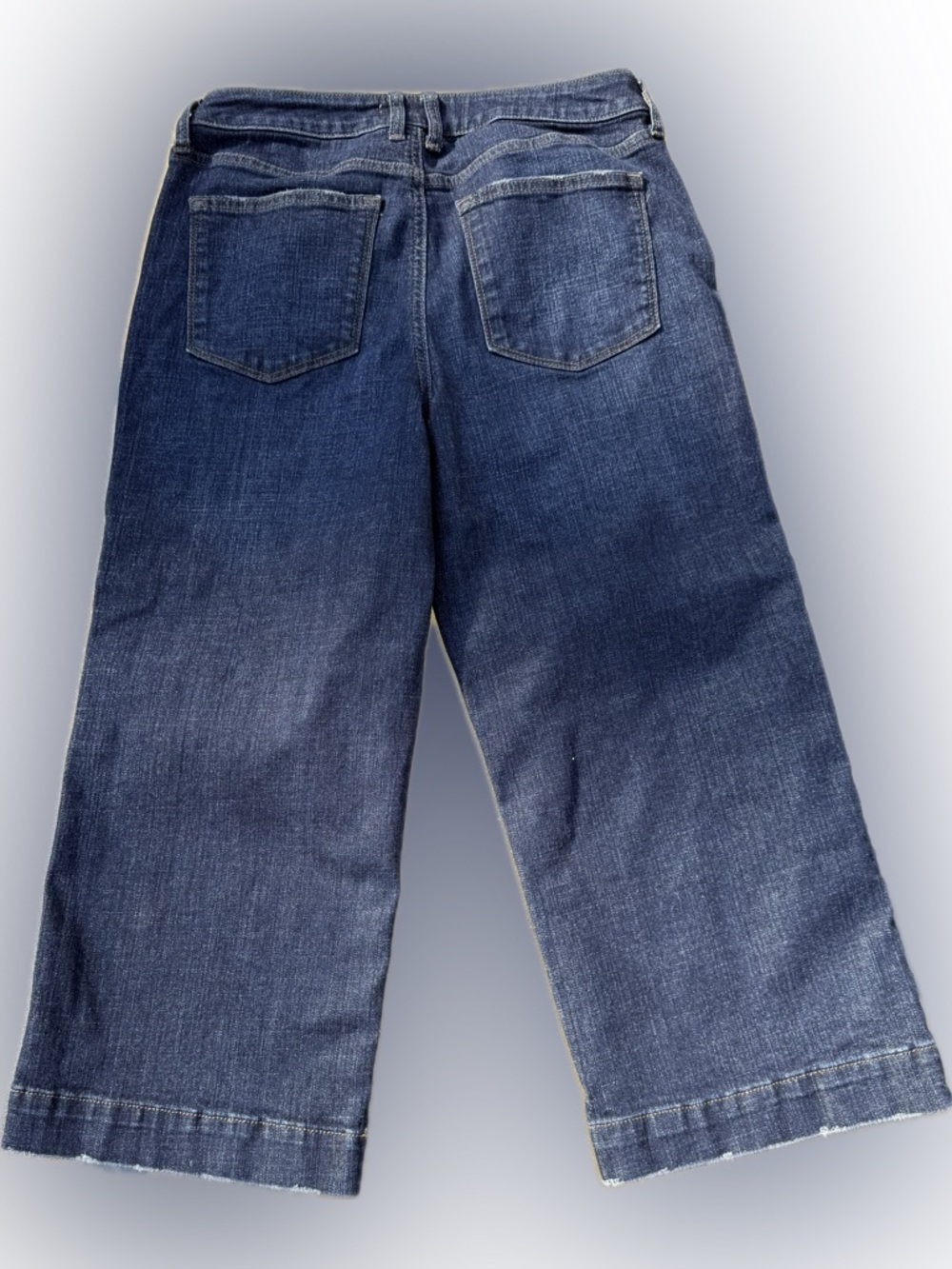 Women's Sonoma Dark Indigo Wide Leg Crop Jeans - Picture 2 of 4